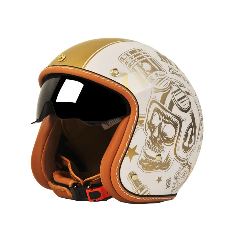 MT901 DOT tanúsítvánnyal rendelkező Retro Open Face motoros bukósisak Motocross sisak