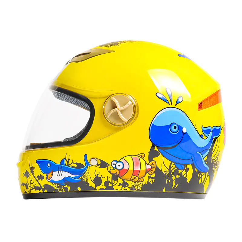 501 ABS Kids Motorkerékpár teljes arcú sisak Rajzfilm mintás motocross sisak